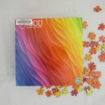 Swaths of color in an undulating abstract style