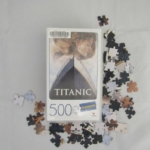 Puzzle box looks like the movie videocassette box with the two stars