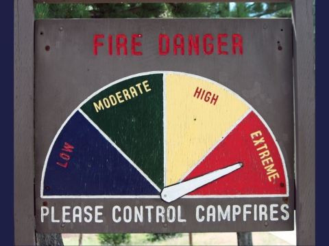 Fire Danger Sign