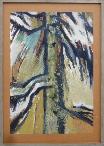 Oil/canvas "Black Tree"