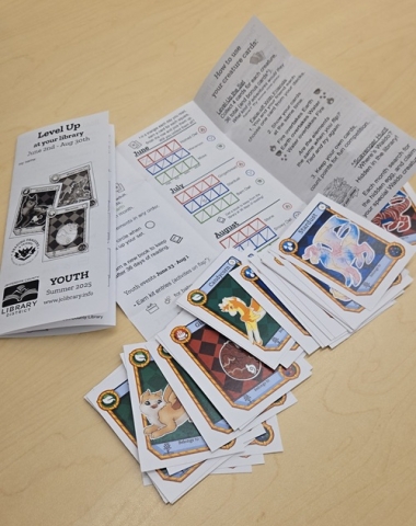 Summer Reading tracker and collector cards.