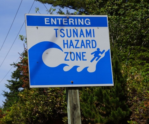 Tsunami Warning Sign