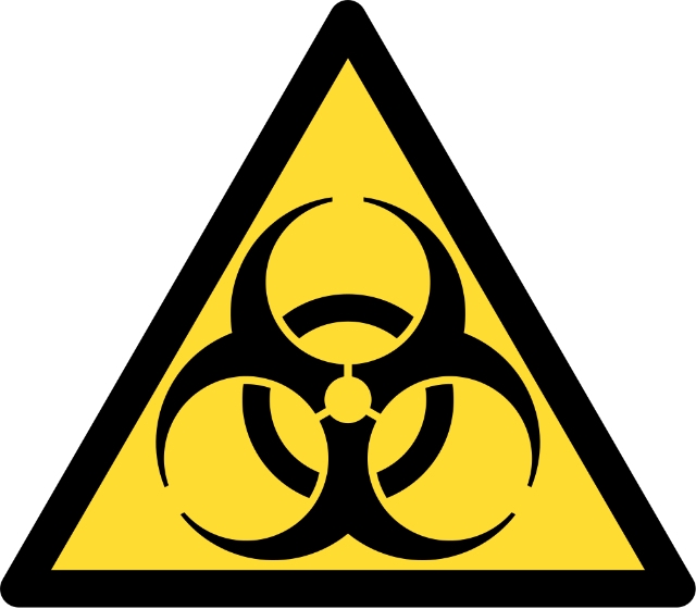 Quarantine hazard sign